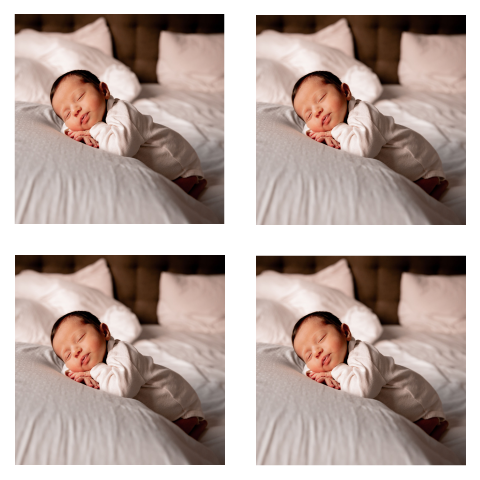 Babyfoto newborn diy labeltje neutraal