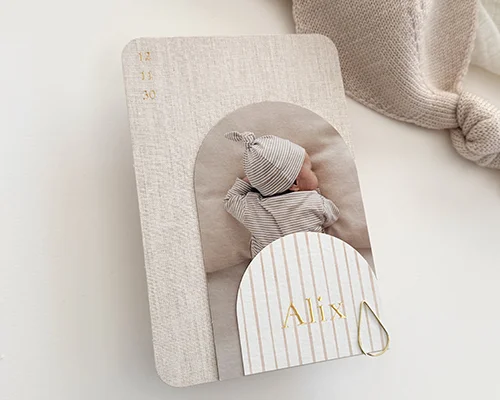 neutraal unisex geboortekaartje jongen of meisje