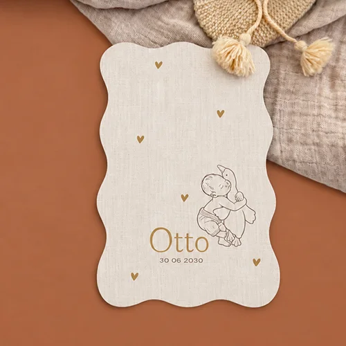 Nieuwe trend geboortekaartjes voor een meisje en jongen